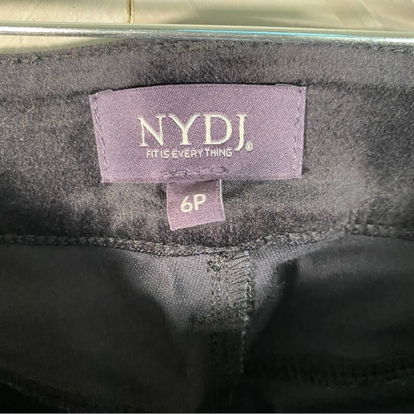 NYDJ  Black Velvet Marilyn Straight Leg Pant - Picture 12 of 14